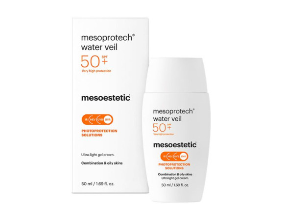 Mesoestetic Mesoprotech Light Water Antiaging Veil SPF 50+ эмульсия солнцезащитная 50 мл