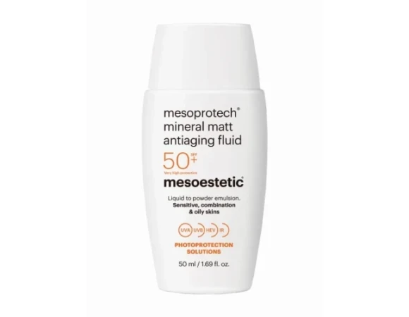 Mesoestetic Mesoprotech Mineral Matt Antiaging Fluid SPF 50+ флюид солнцезащитный 50 мл