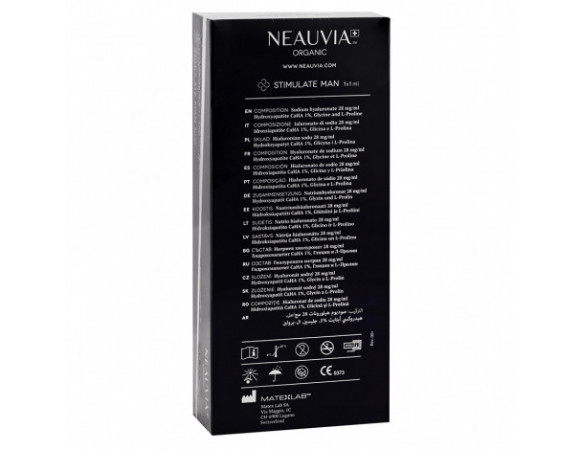 Neauvia Organic Stimulate Man філлер на основі гіалуронової кислоти для чоловіків 1 мл img 2