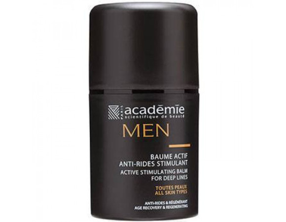 Academie MEN Active Stimulating Balm Активный стимулирующий восстанавливающий бальзам от морщин (50ml)